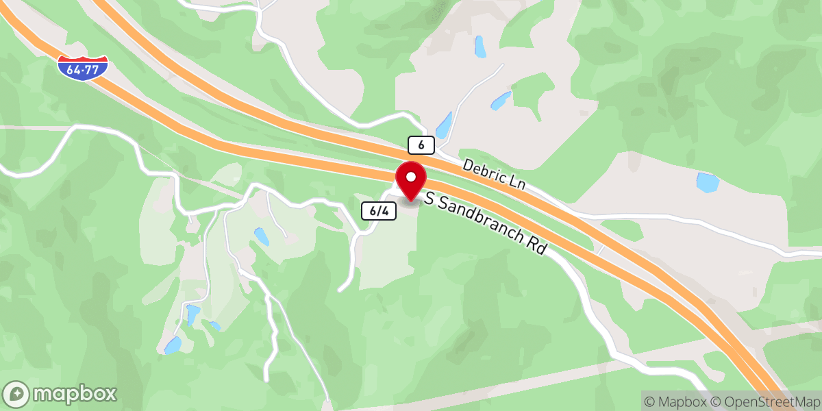 Map showing location of Little Valley Church