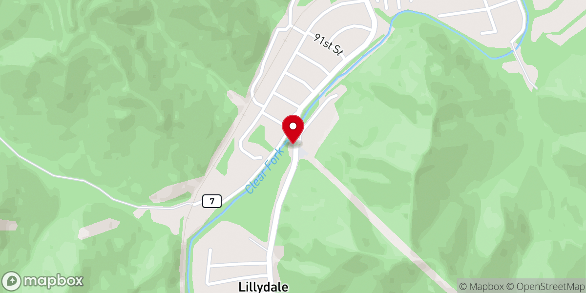 Map showing location of The Well Family Worship Center