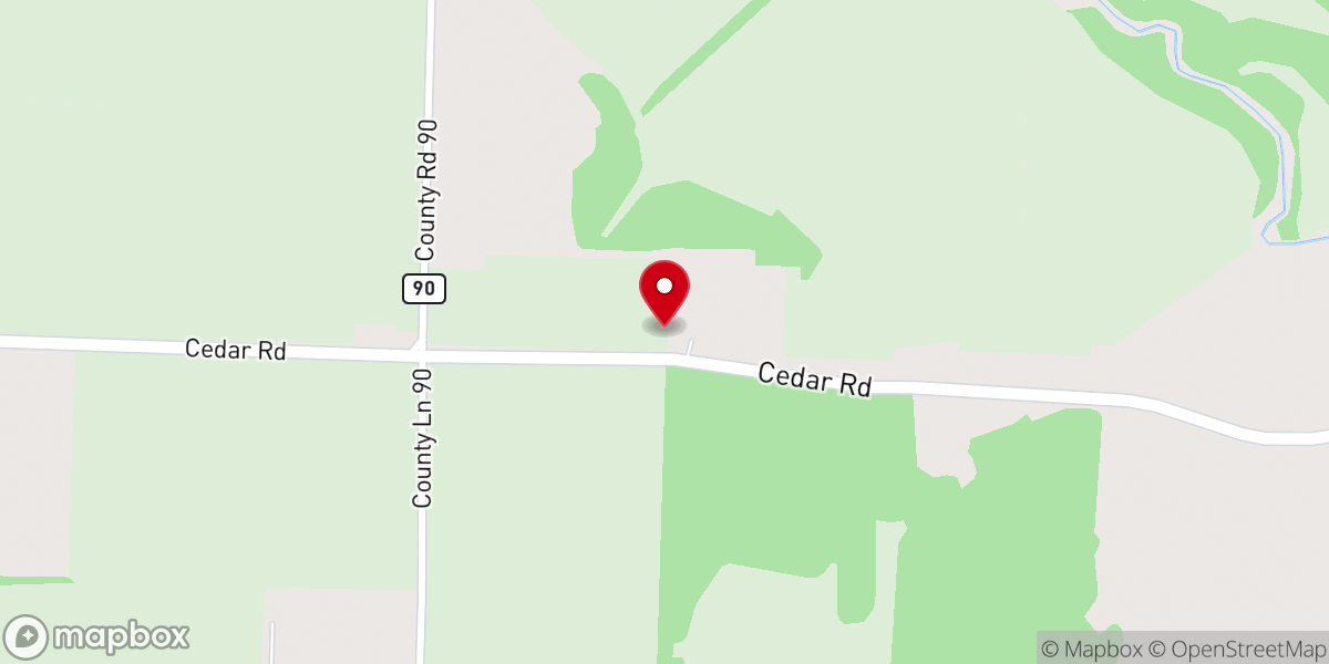 Map showing location of Dudman Springs Church