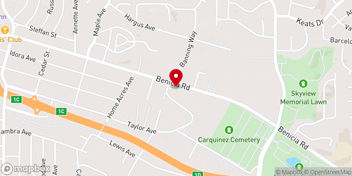Map showing location of Corinthians Church of God