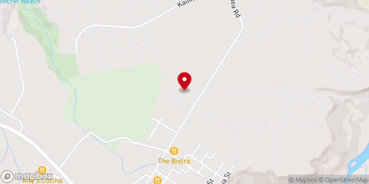 Map showing location of Kauai Christian Fellowship