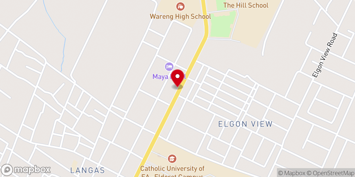 Map showing location of Gospel Christian International Church