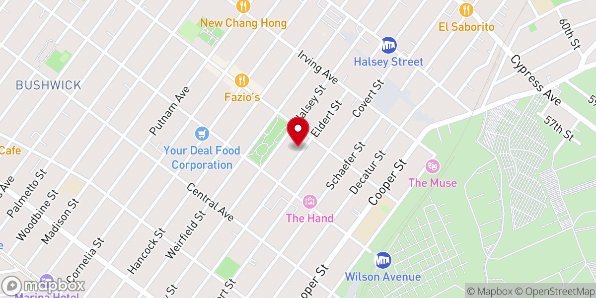 Map showing location of Mt. Olive Church BK