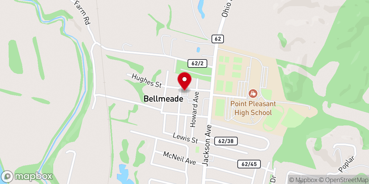 Map showing location of Albright Larry