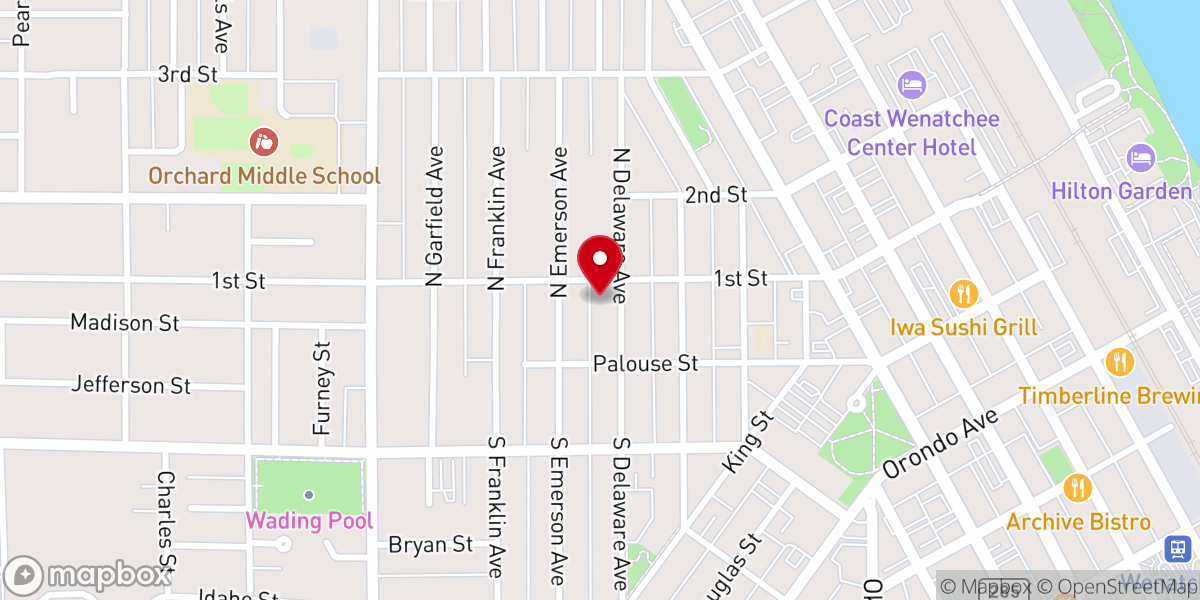 Map showing location of Calvary Bible Church