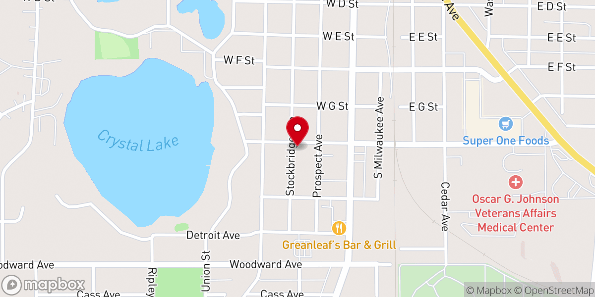 Map showing location of Mt Olive Lutheran Church