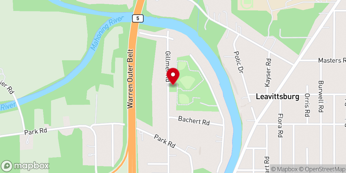 Map showing location of J. V. Johnson Community Center (Ben soccer)