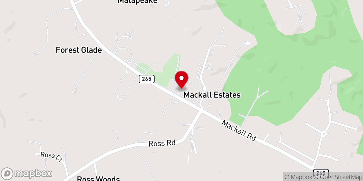 Map showing location of Brooks United Methodist Church