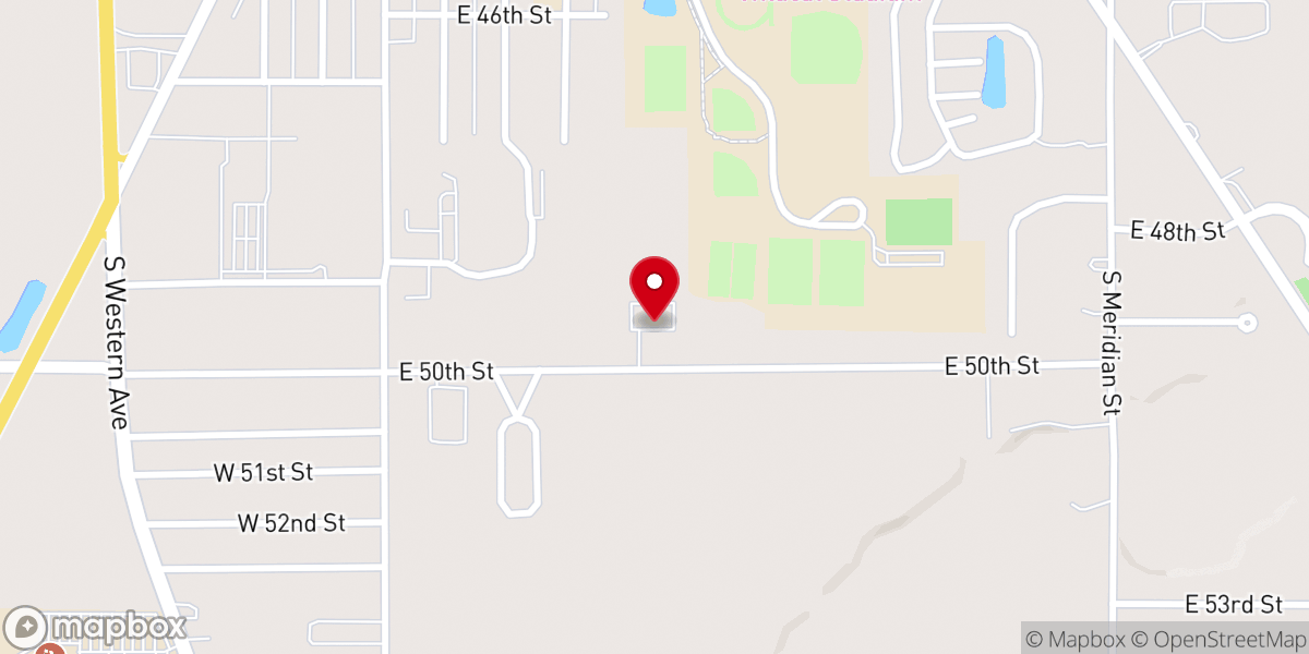 Map showing location of Marion First Church of God