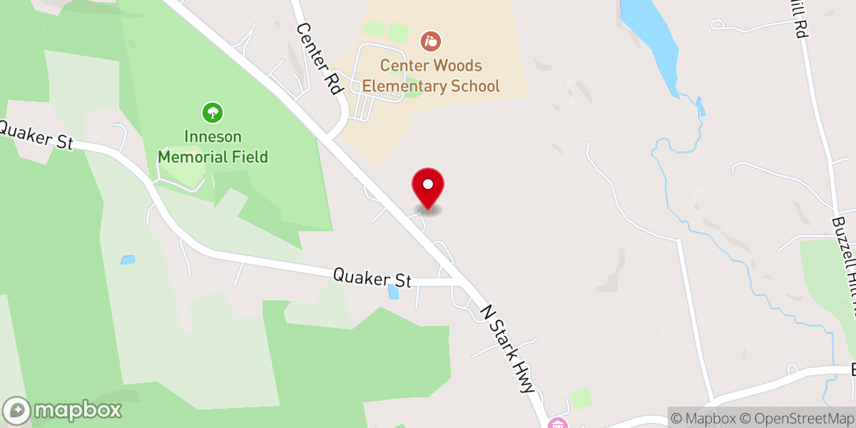 Map showing location of Weare Bible Baptist Church