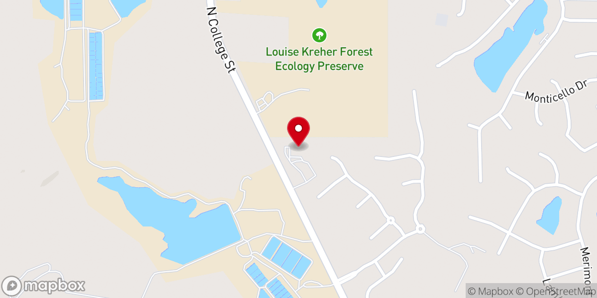 Map showing location of Embrace Church