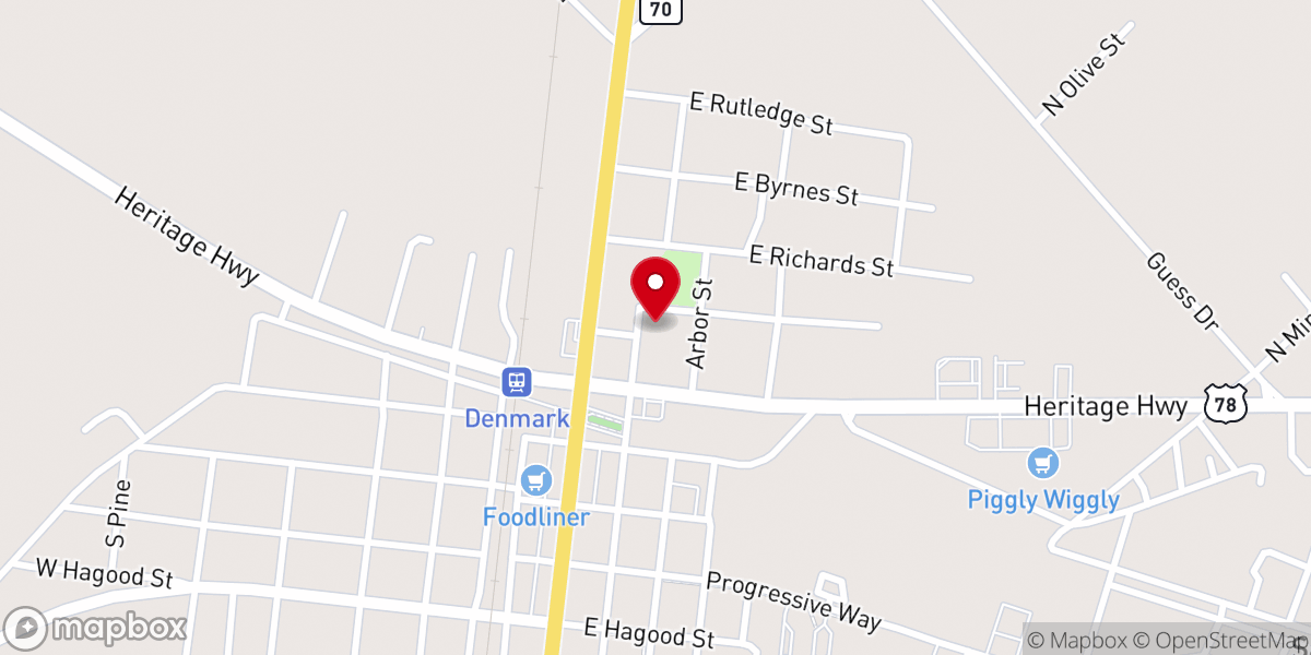 Map showing location of Bethel Park United Methodist Church