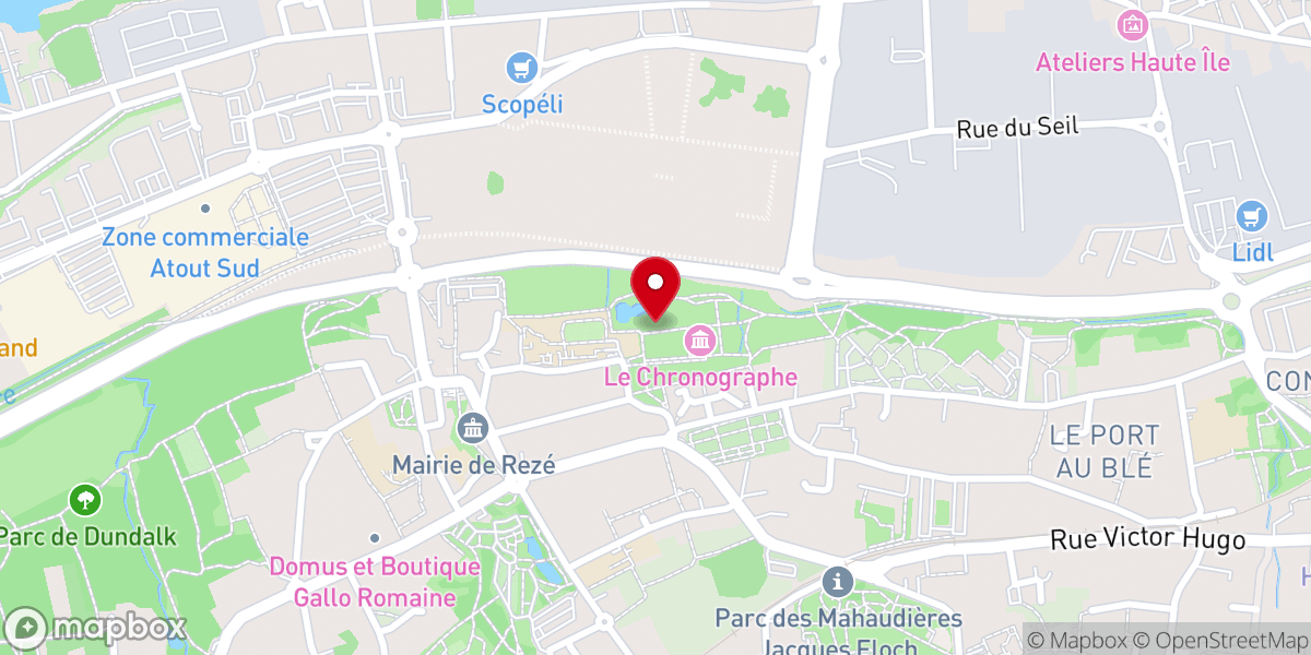 Map showing location of Chapelle Saint-Lupien