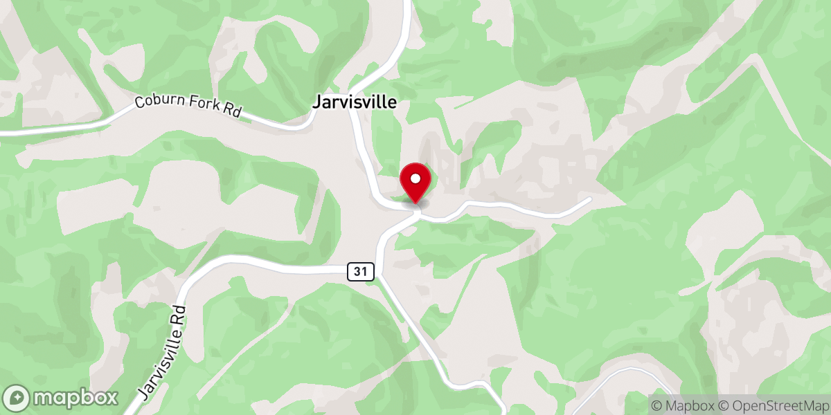 Map showing location of Coplin Church