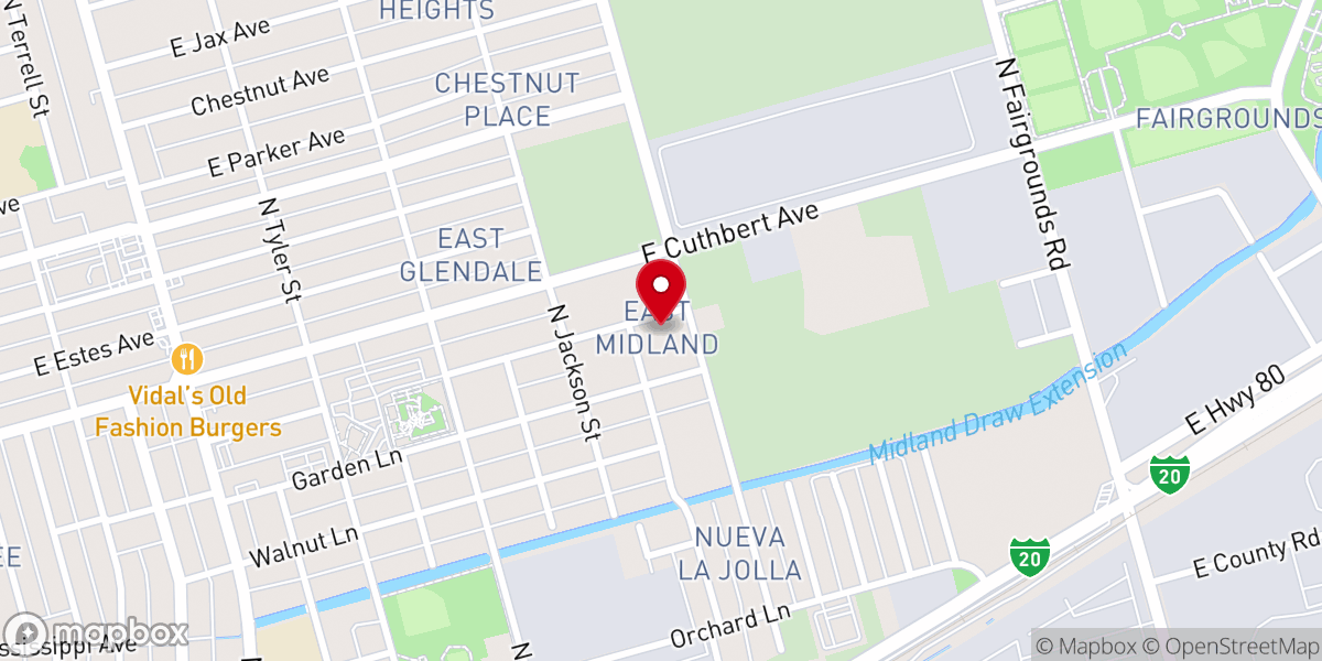 Map showing location of Iglesia Emanuel