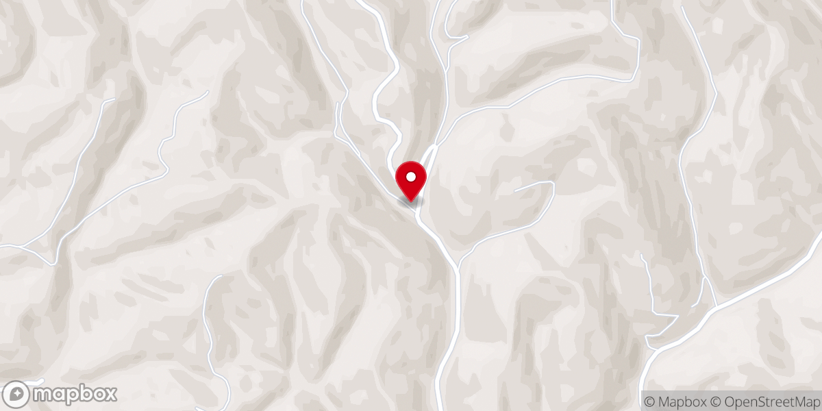 Map showing location of New Hurlin Church