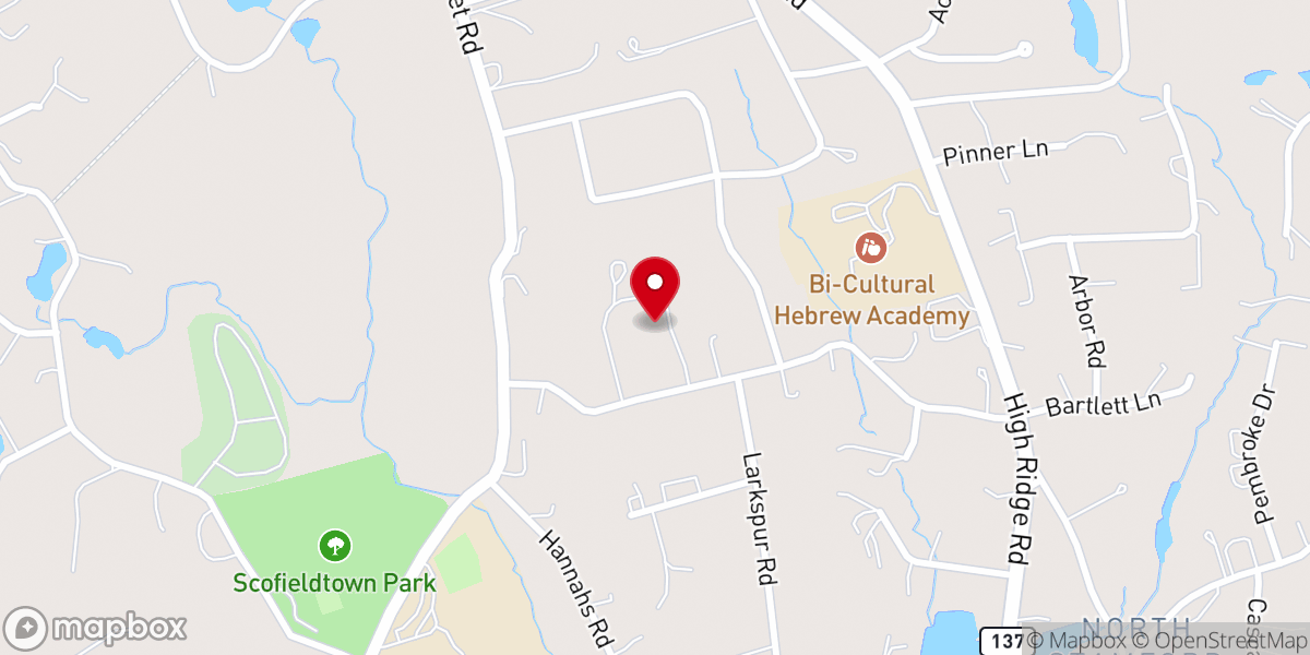 Map showing location of Bernardine Convent