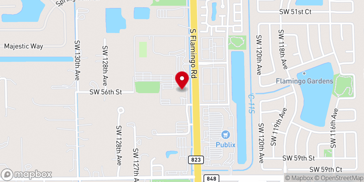 Map showing location of St. Mark Catholic Church