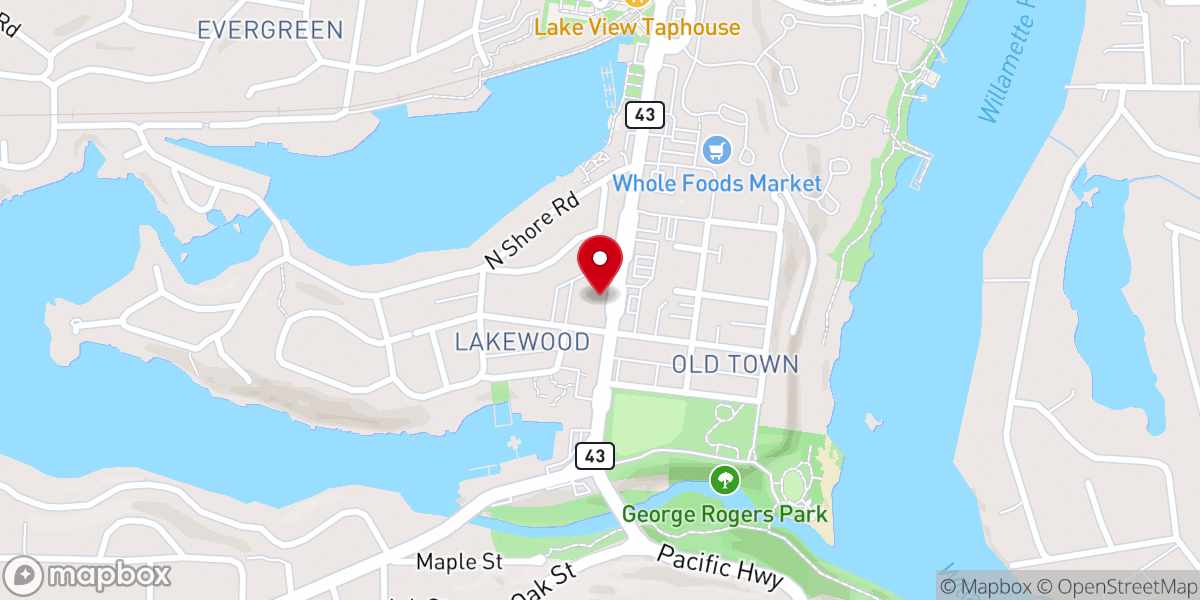 Map showing location of Lakewood Center for the Arts/Lakewood Theatre Company