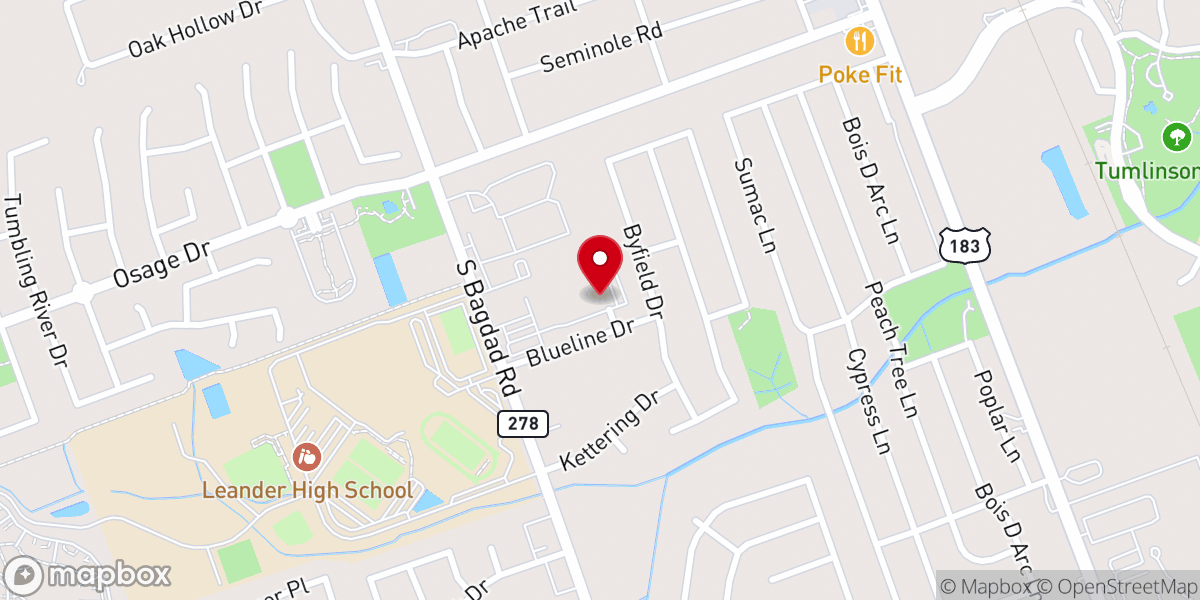 Map showing location of Rock Chinese Church of Austin