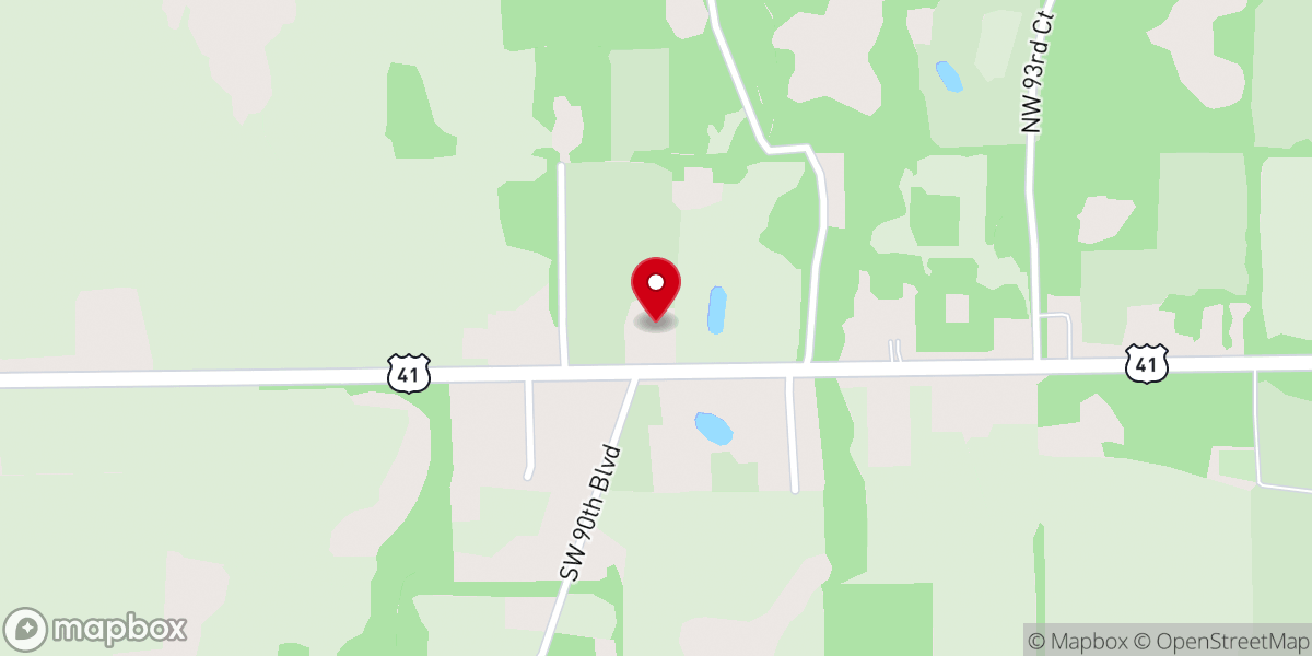 Map showing location of St. Therese of the Child Jesus Mission