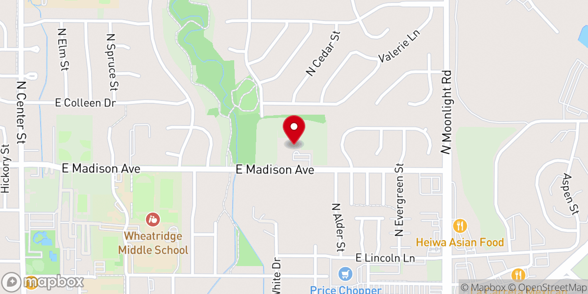 Map showing location of Grace Baptist Church