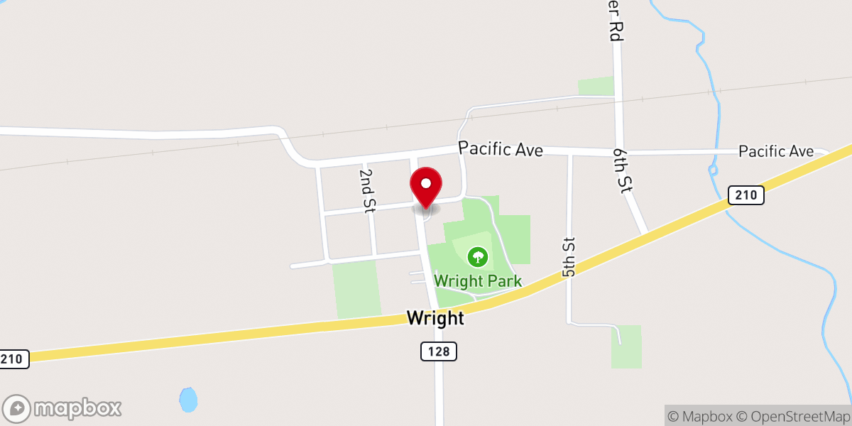 Map showing location of Evangelical Free Church