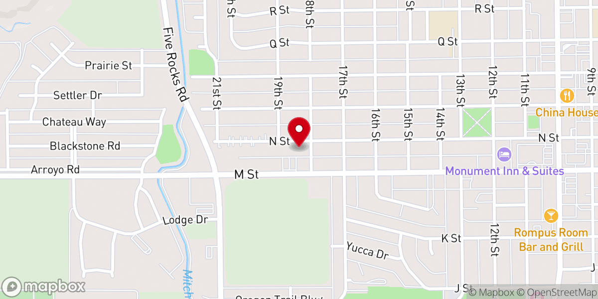 Map showing location of Christ the King Catholic Church