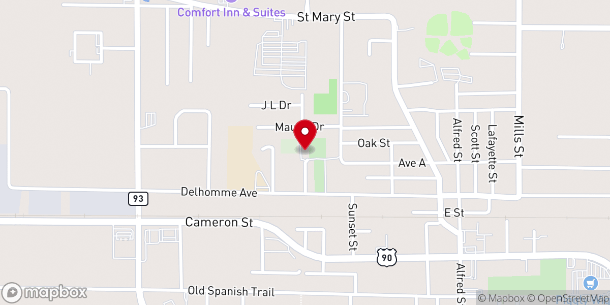 Map showing location of Saint Martin de Porres Catholic Church