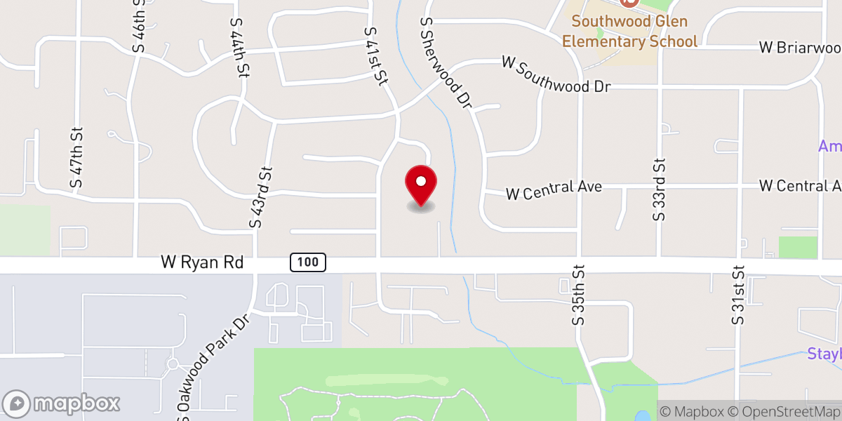 Map showing location of House of Prayer Lutheran Church