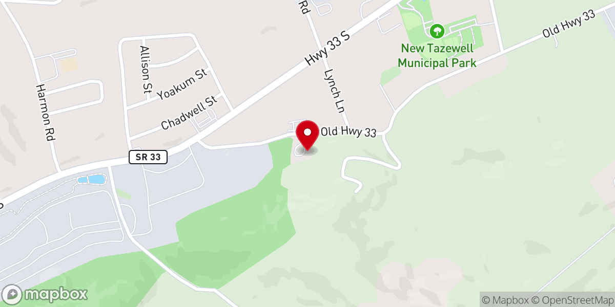 Map showing location of Thompsons Chapel United Methodist Church