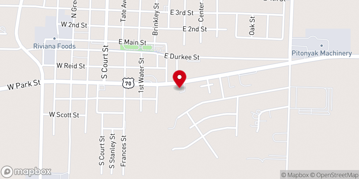 Map showing location of Saint Rose Catholic Church