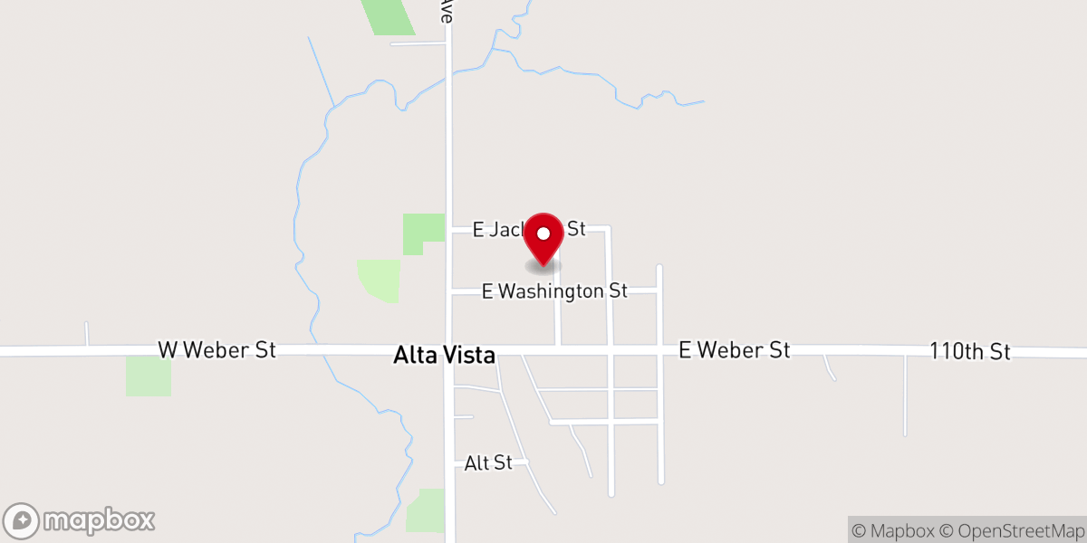 Map showing location of St Bernard Catholic Church