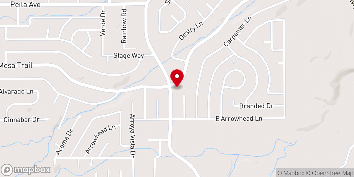 Map showing location of Cornerstone Ranch Inc