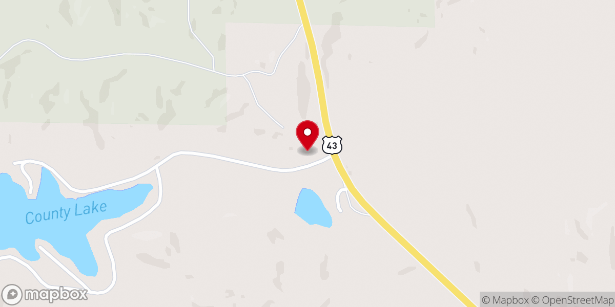 Map showing location of Lakeview Holiness Church