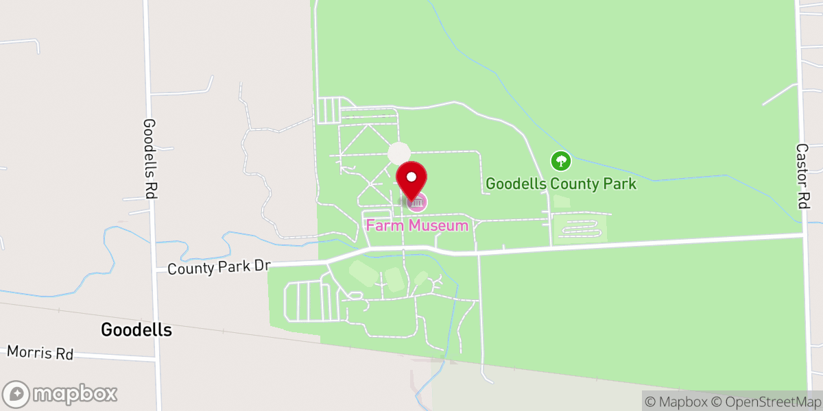 Map showing location of St Clair County Farm Museum