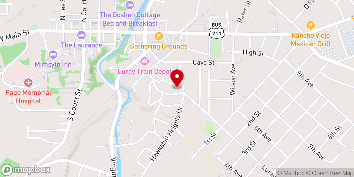 Map showing location of Christ Episcopal Church