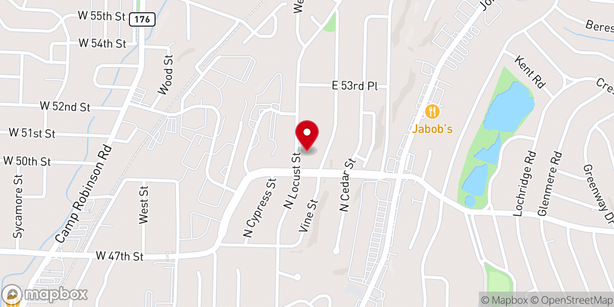 Map showing location of The Salvation Army North Little Rock Church