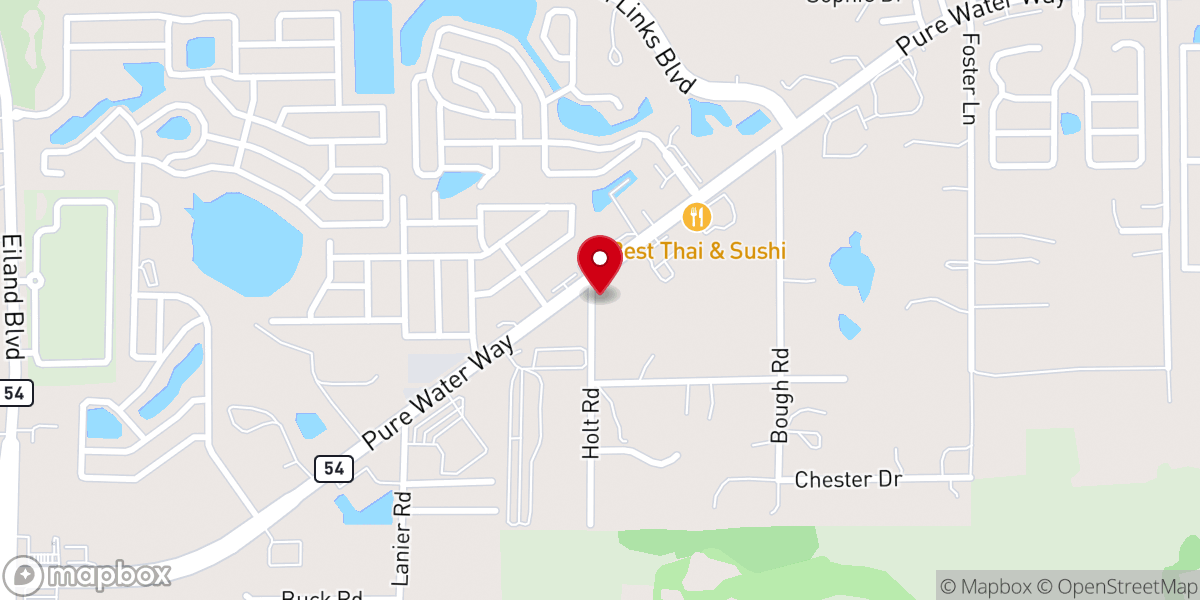 Map showing location of Southeast Building & Shed
