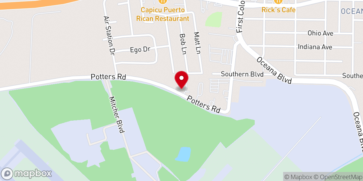 Map showing location of St Mark AME Church