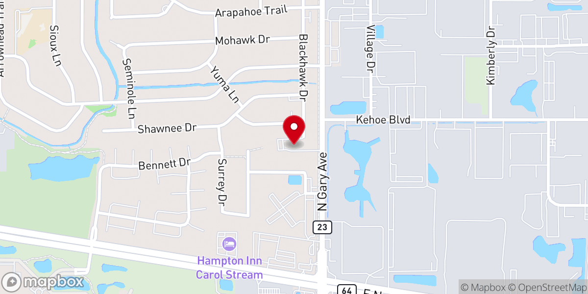 Map showing location of St Andrew United Methodist Church