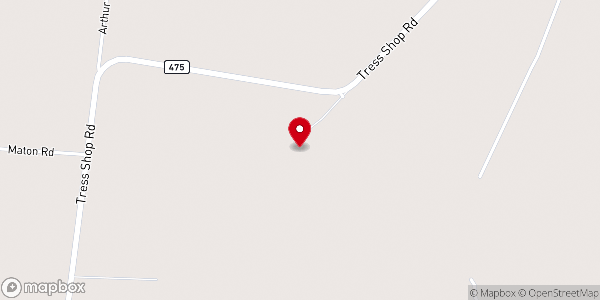 Map showing location of Bell's Chapel United Methodist Church