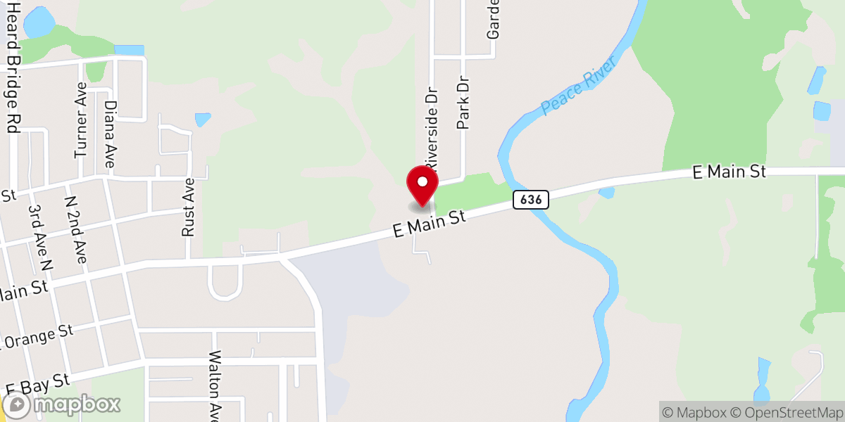 Map showing location of Riverview Heights Mbc