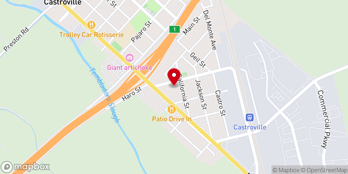 Map showing location of Iglesia Centro Aviva