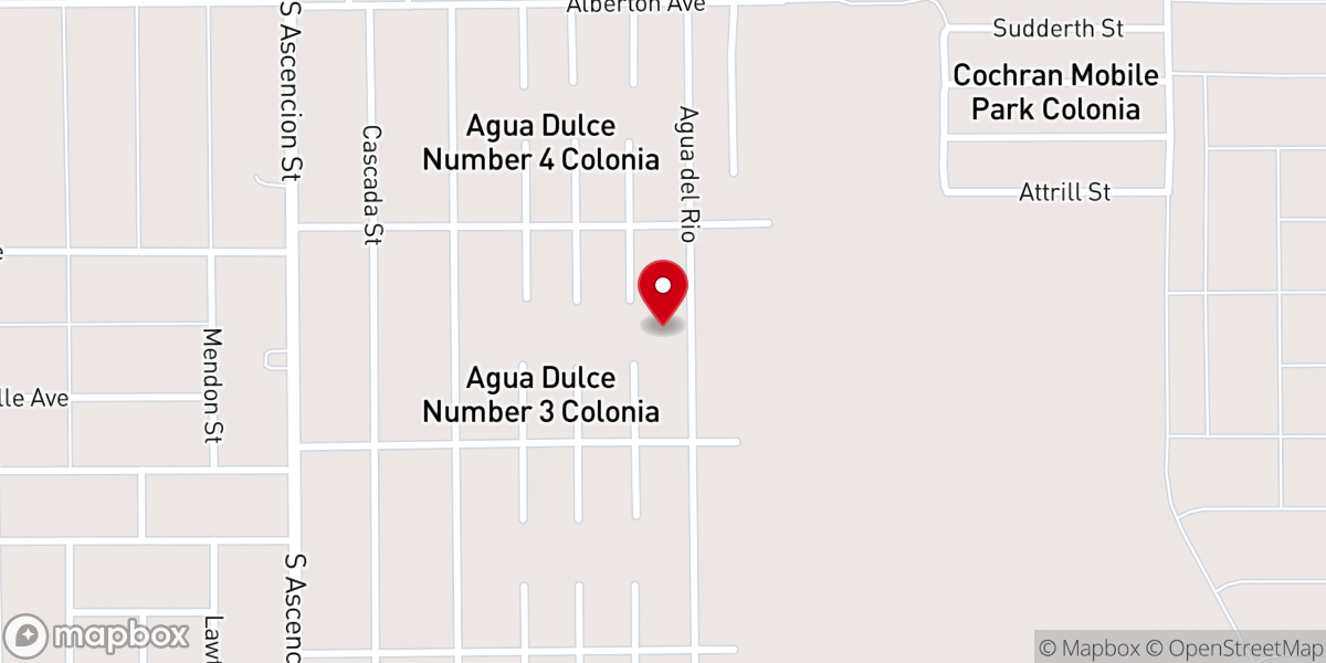 Map showing location of New Hope Apostolic Church