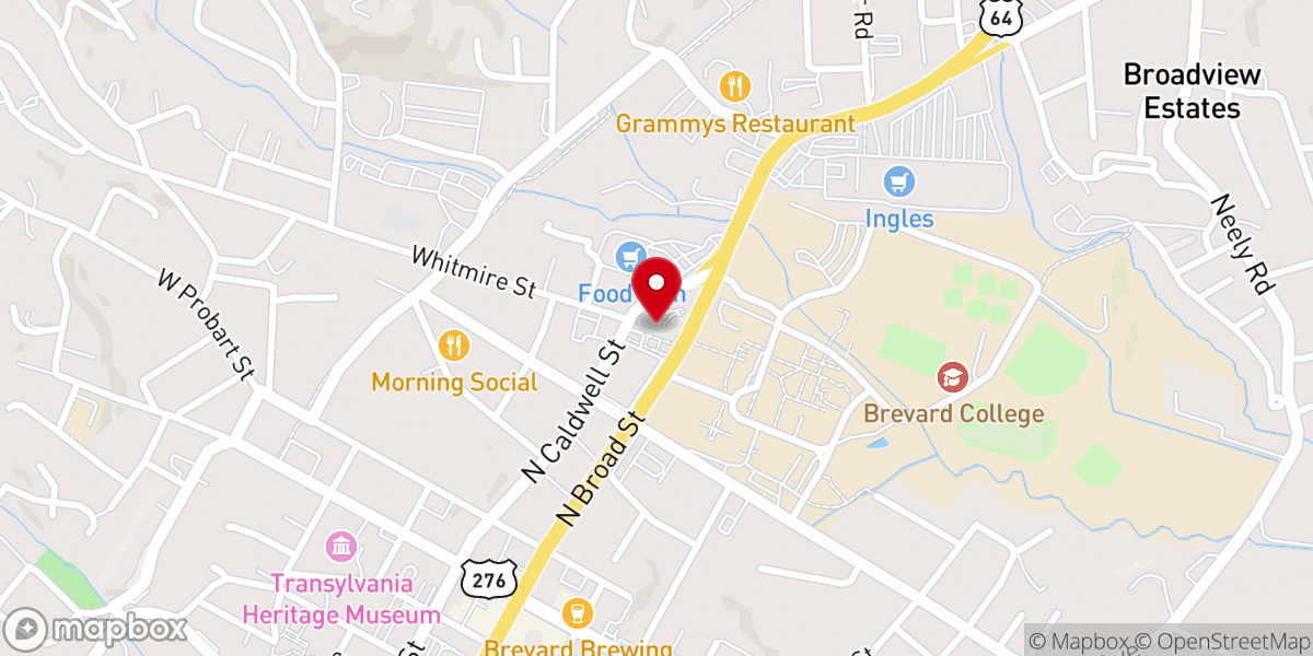 Map showing location of First United Methodist Church