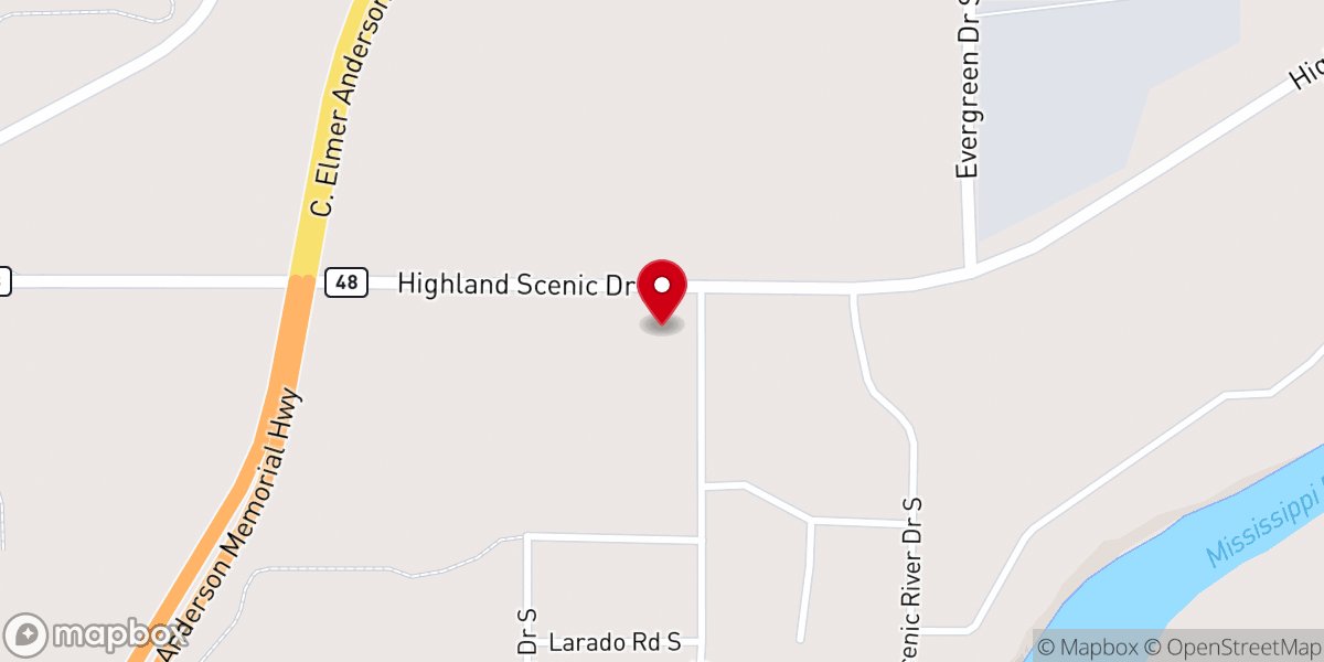 Map showing location of Christ Alive United Pentecostal Church