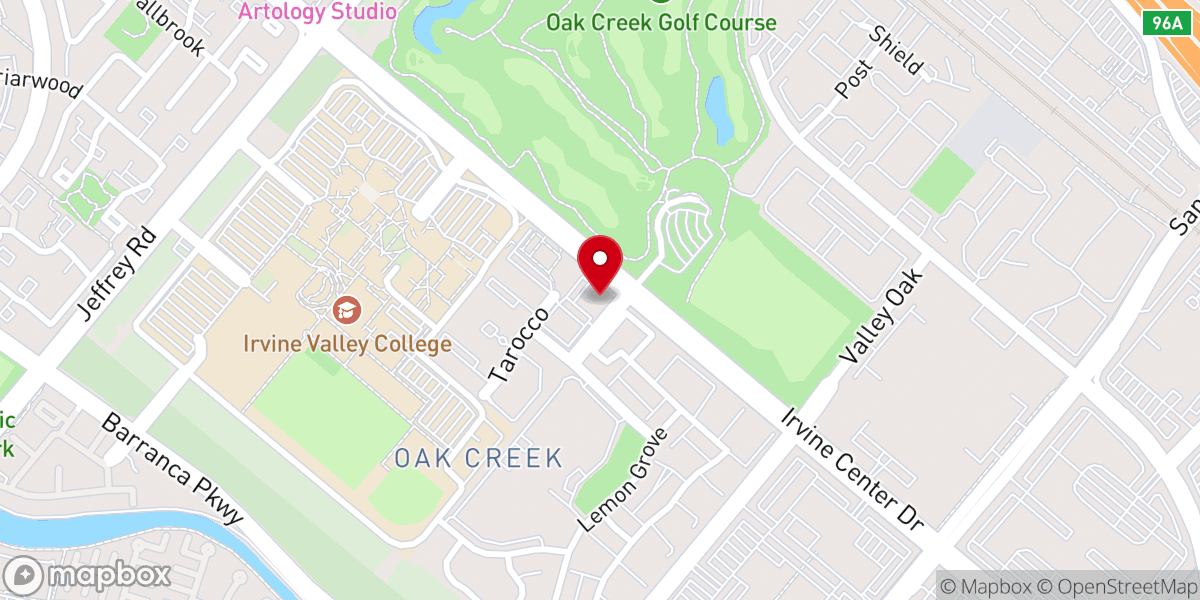 Map showing location of Christian Science Church & Reading Room, Irvine-Laguna Hills