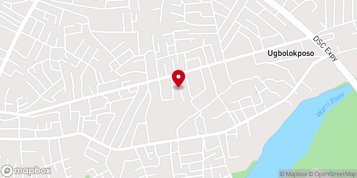 Map showing location of The Palace of God Bible Church