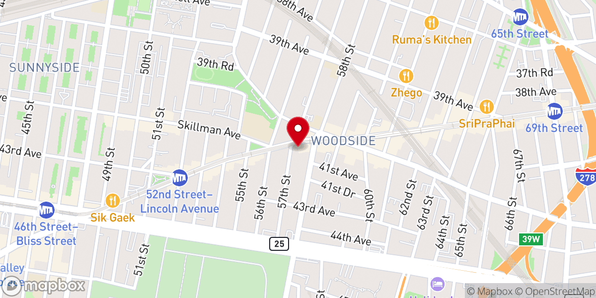 Map showing location of Woodside Church - IPUL